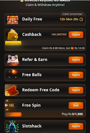 Events in GOCASHPK Game