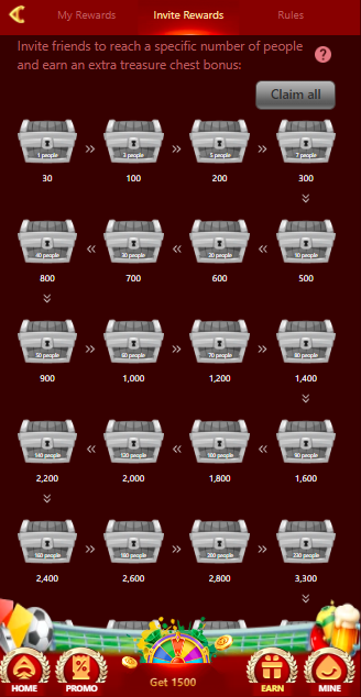 Reward system in 92e Game